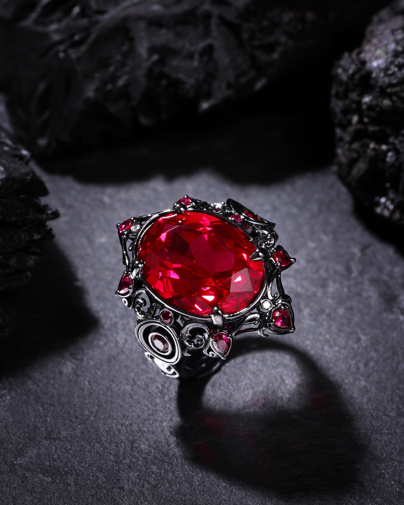 Sylus - Abyssal Mark Ruby Ring