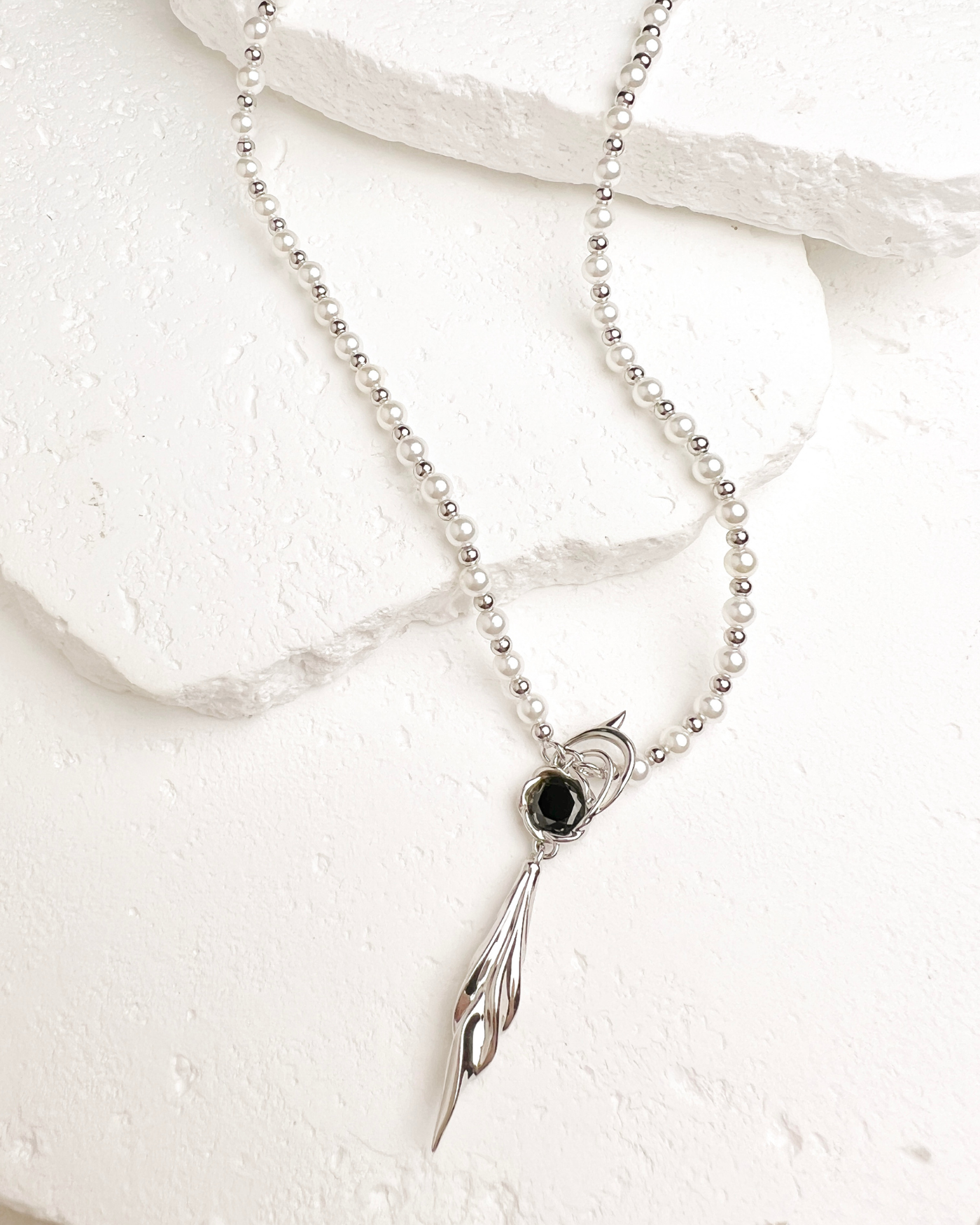 Caleb - Floating Floraletter Necklace