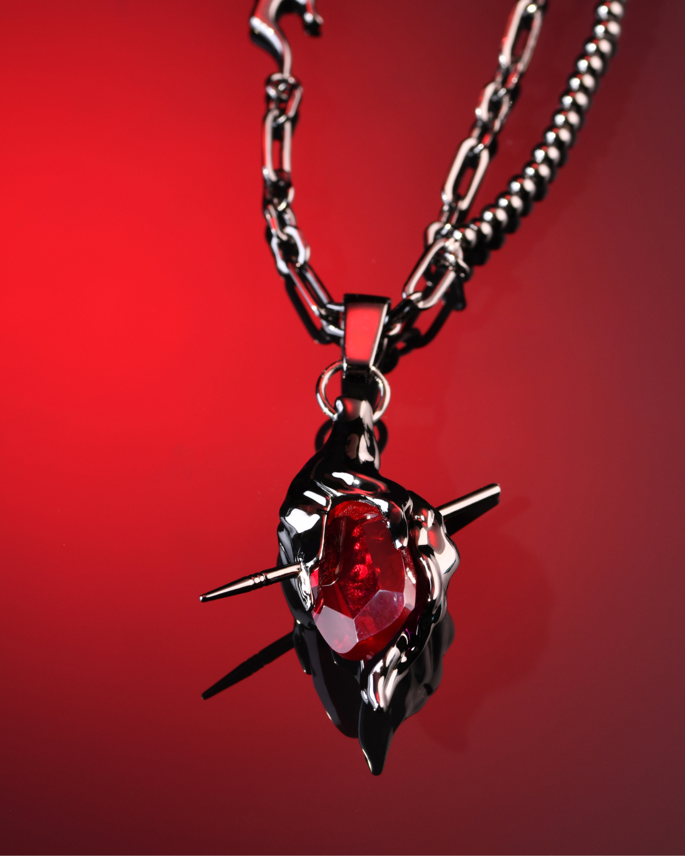 Sylus - Arrow Through Heart Necklace