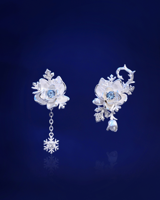 Zayne - Frosted Jasmine Earrings