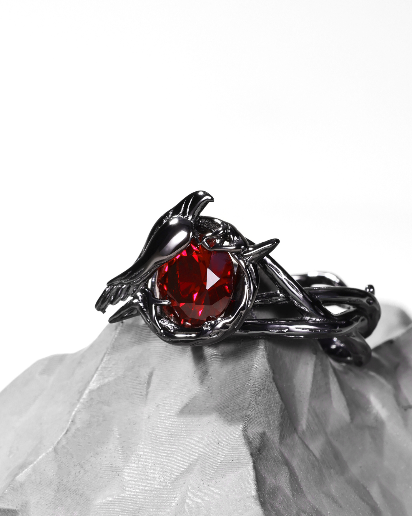 Crow Vine Ruby Ring