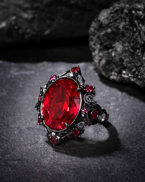 Sylus - Abyssal Mark Ruby Ring