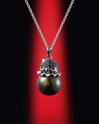Sylus - Grumpy Crow Pearl Necklace