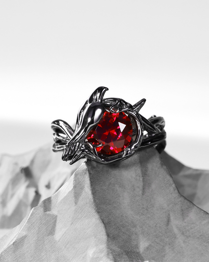 Crow Vine Ruby Ring