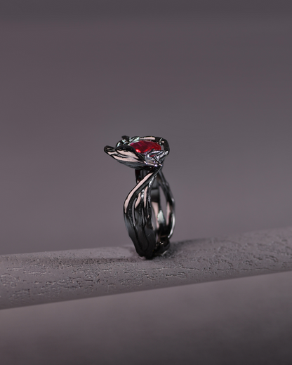 Crow Vine Ruby Ring