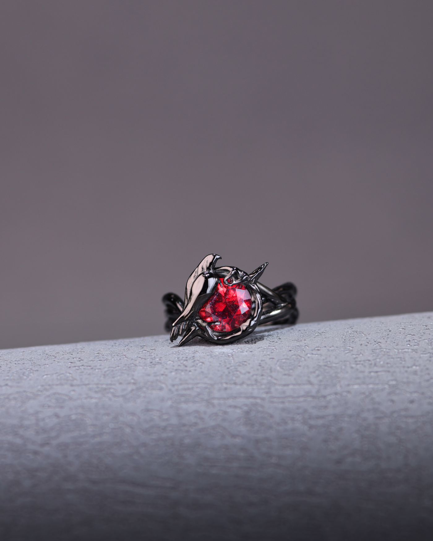 Crow Vine Ruby Ring