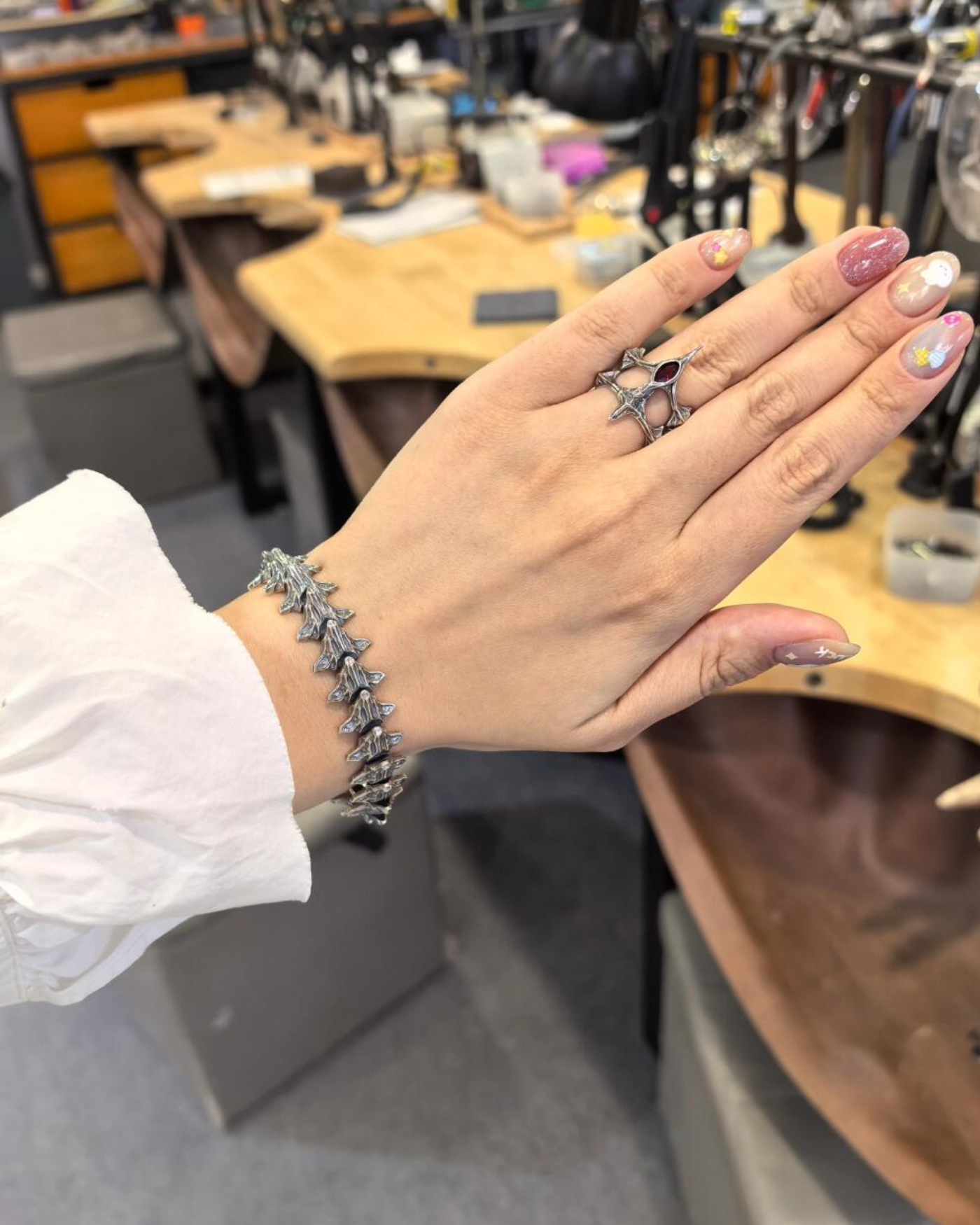 Sylus - Dragon Spine Bracelet | Silver Edition