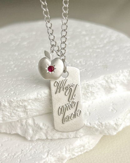 Caleb - Apple Tag Necklace