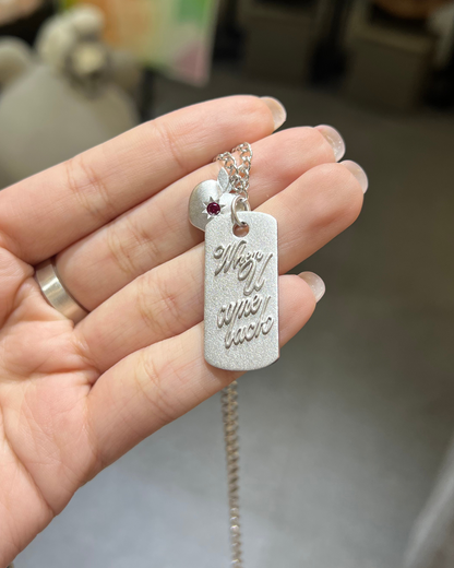Caleb - Apple Tag Necklace