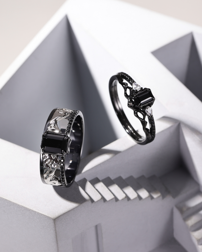 Nightfall Series - Nocturnal Mist Men's Ring