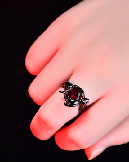 Crow Vine Ruby Ring