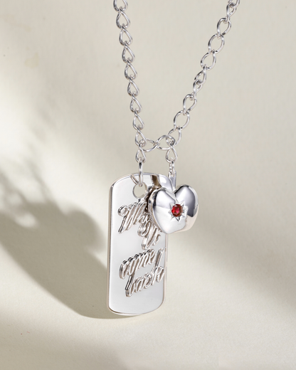 Caleb - Apple Tag Necklace