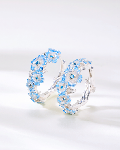 Frieren - Blue-Moon Weed Wreath Earrings