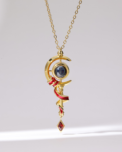 Frieren - Elf Staff Necklace | Black Projection Edition