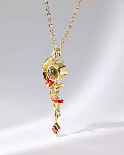 Frieren - Elf Staff Necklace | Black Projection Edition