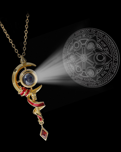 Frieren - Elf Staff Necklace | Black Projection Edition