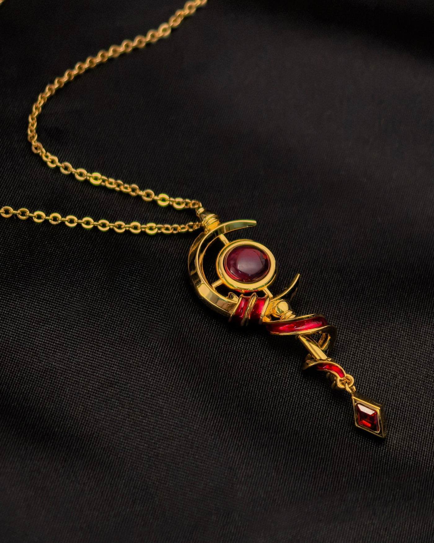 Frieren - Elf Staff Necklace | Red Classic Edition