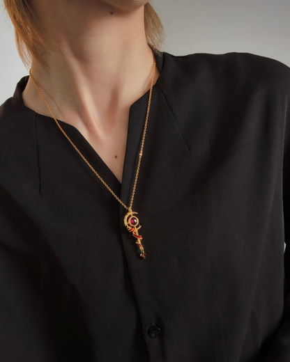 Frieren - Elf Staff Necklace | Red Classic Edition