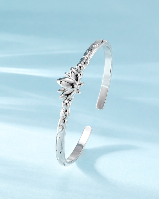 Frieren - Mirrored Lotus Bracelet | Silver Edition