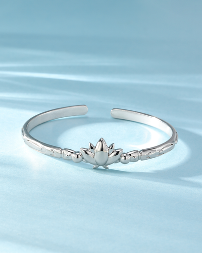 Frieren - Mirrored Lotus Bracelet | Silver Edition