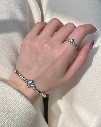 Frieren - Mirrored Lotus Bracelet | Brass Edition