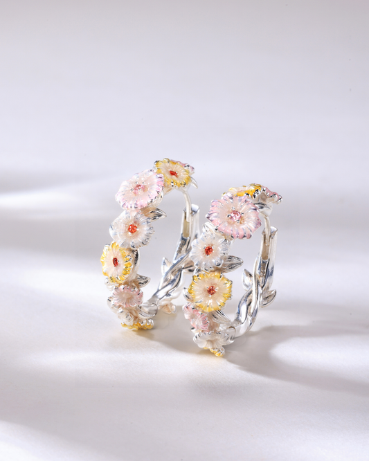 Frieren - Wildflower Wreath Earrings