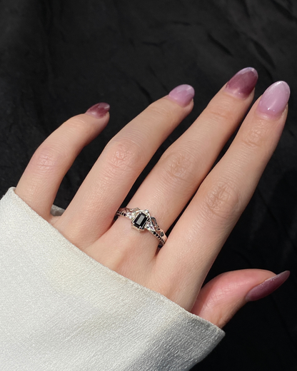 Sylus - Entwined Night (Women's Ring)｜Affinity 100 (White Gold Version)