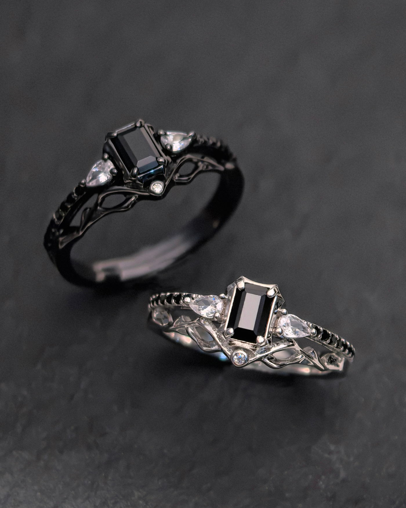 Sylus - Entwined Night (Women's Ring)｜Affinity 100 (White Gold Version)