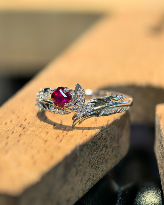 Sylus - Engagement Ring | Soul Feather (Ruby Version)
