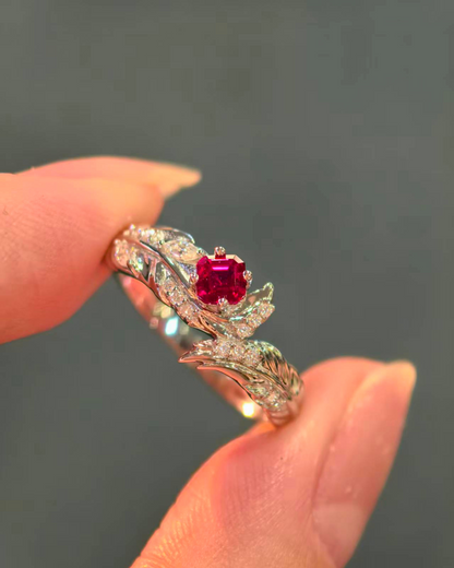 Sylus - Engagement Ring | Soul Feather (Ruby Version)
