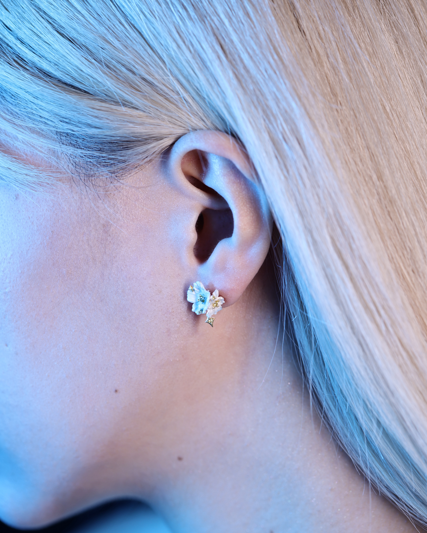 Xavier – Forget Me Not Earrings