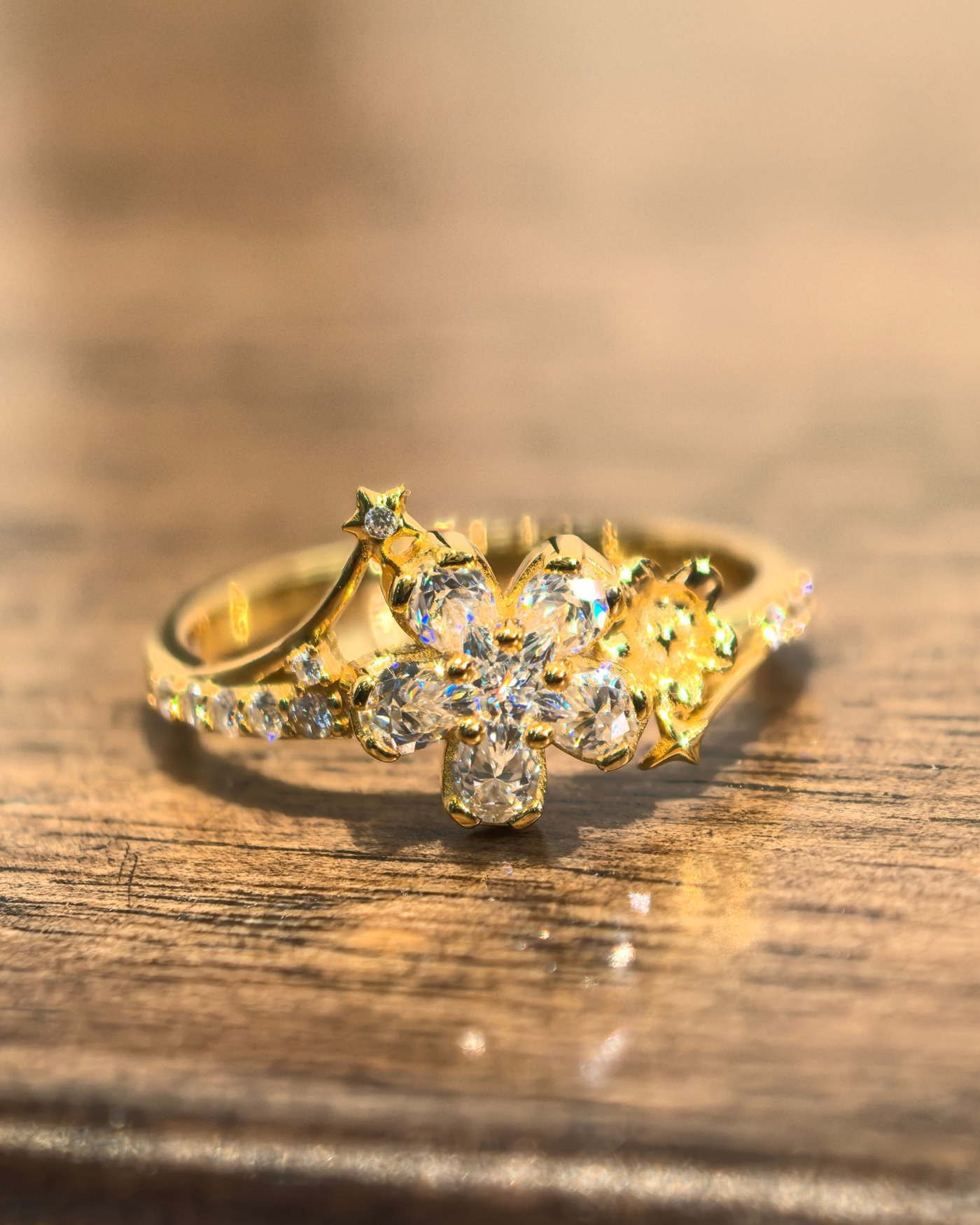 Xavier - Engagement Ring | Stellar Oath (Gold Finish)