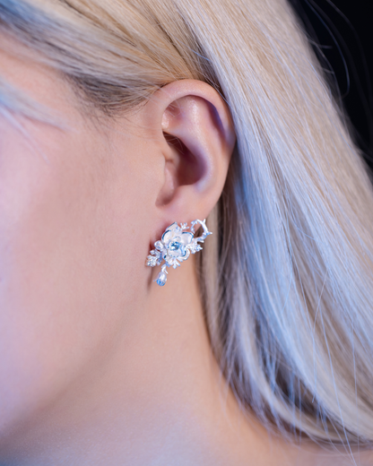 Zayne - Frosted Jasmine Earrings