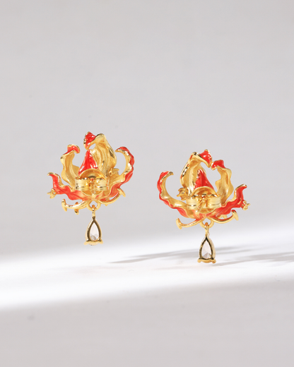 Rafayel - Flame Lily Earrings