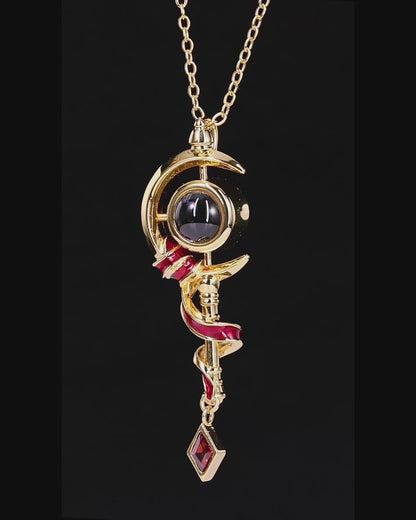 Frieren - Elf Staff Necklace | Black Projection Edition