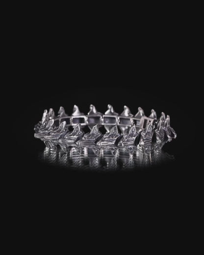 Sylus - Dragon Spine Bracelet | Silver Edition