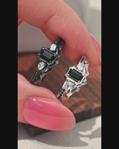 Sylus - Entwined Night (Women's Ring)｜Affinity 100 (White Gold Version)