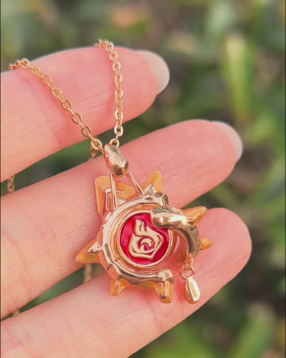 Genshin - Pyroculus Necklace