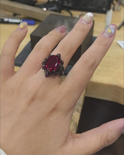 Sylus - Abyssal Mark Ruby Ring