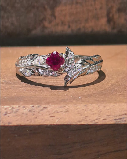Sylus - Engagement Ring | Soul Feather (Ruby Version)
