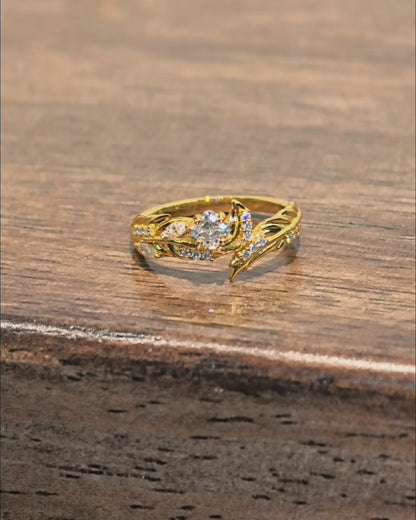 Sylus - Engagement Ring | Soul Feather (Gold Finish)