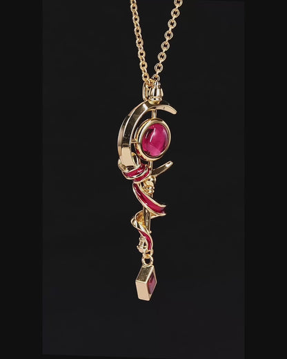 Frieren - Elf Staff Necklace | Red Classic Edition